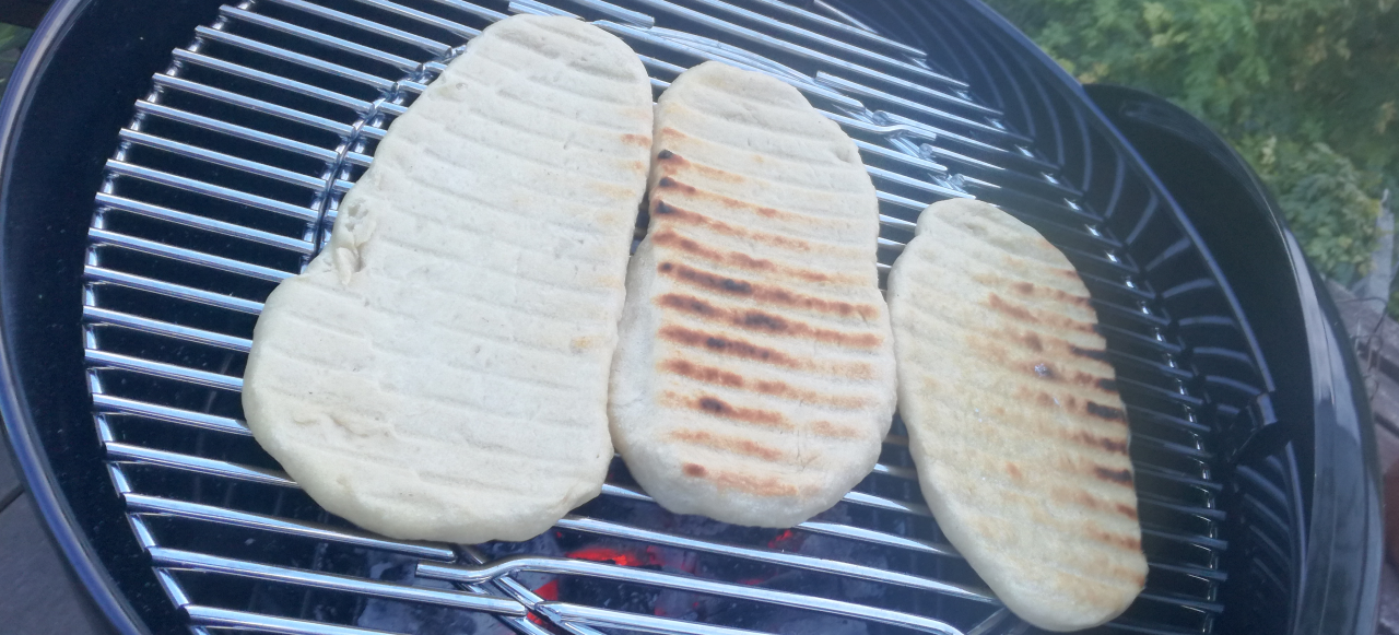 Pains plats grillés (type pain pita)